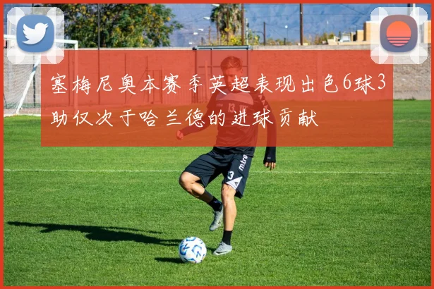 塞梅尼奥本赛季英超表现出色6球3助仅次于哈兰德的进球贡献